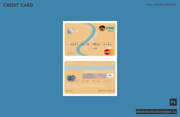 Botswana First National Bank Mastercard – Beispielvorschau